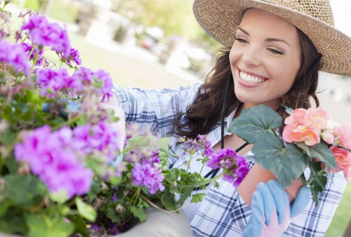 Low-carbon van used for sustainable garden services